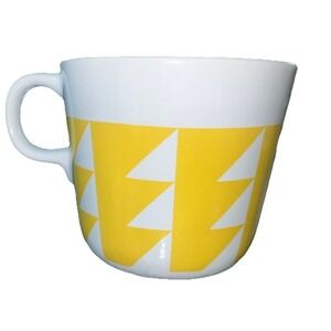 IKEA Yellow And White Abstract Coffee Mug